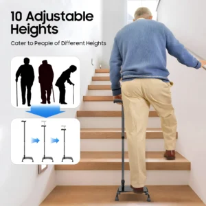 Cane 4-Legged for Stair Lift Aid