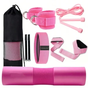 Barbell Pad Kit with Gym Accessories