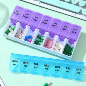 Pill Box, Portable One-Week Set