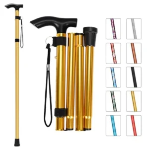 Cane - Foldable with Wrist Strap